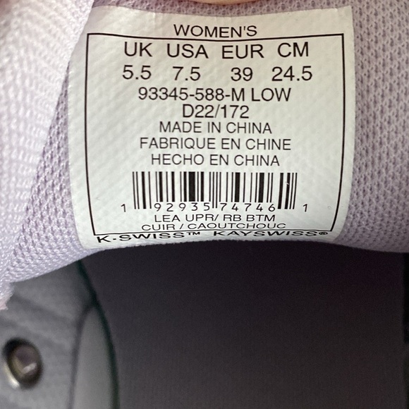 NWT K-Swiss Classic VN Suede Low Top - Size 7 1/2 - Picture 15 of 15